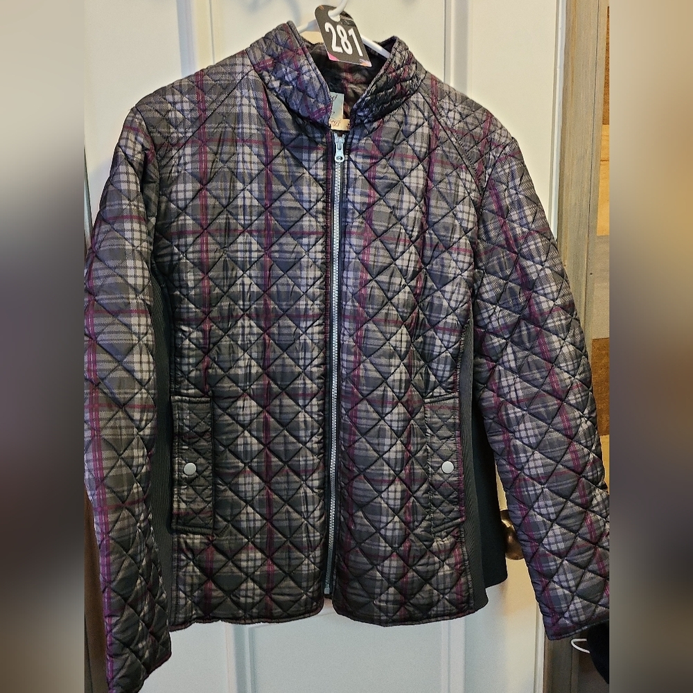 281 faded glory quilted jacket